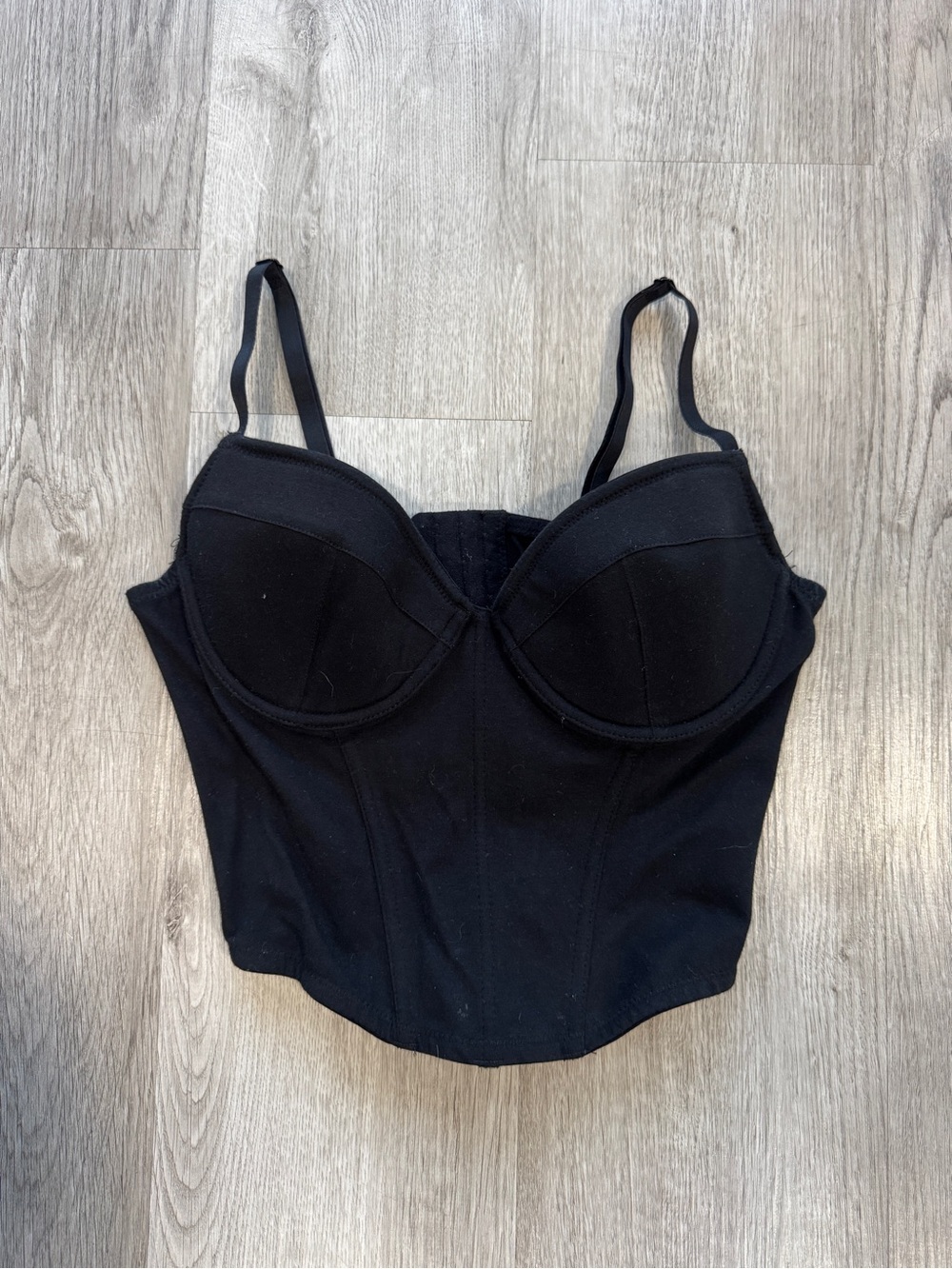 ARDENE Black Bustier Bra Size Medium Like New